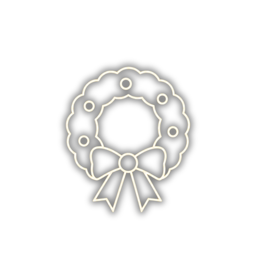 Wreath installation